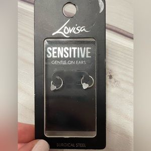 NWT!! Lovisa hoop earrings with hearts!